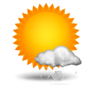 Wettervorhersage für Heute: teils leichter Schneefall